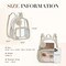 Anti-theft Clear Backpack, Small Mini Clear Bag for Sport Event Concert with Cute Fur Ball